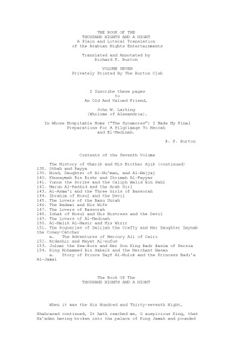 1001 Arabian Nights - Volume 7