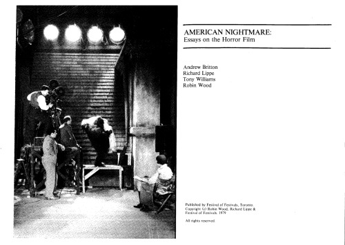 American Nightmare: Essays on the Horror Film  