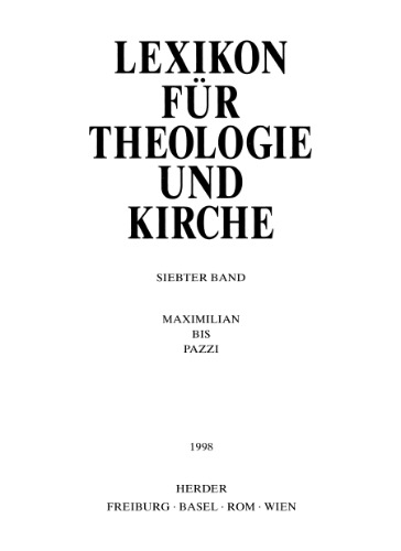 Lexikon für Theologie und Kirche (LThK3) - Band 7