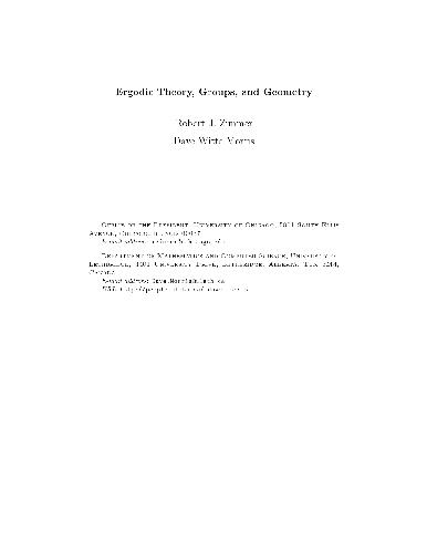 Ergodic theory, groups, and geometry