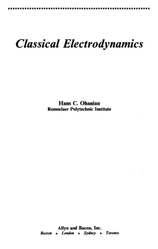 Classical electrodynamics