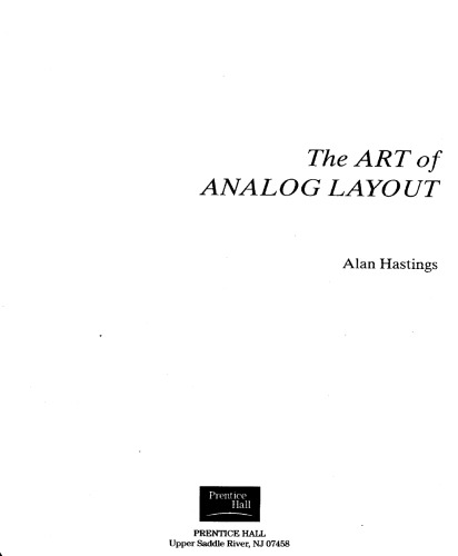 The Art Of Analog Layout