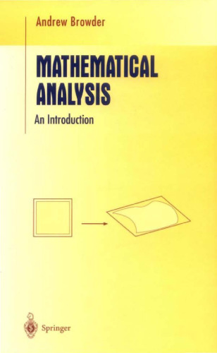 Mathematical Analysis: An Introduction