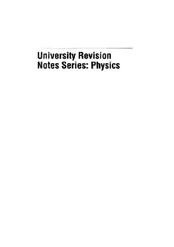 Physics: University revision notes