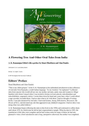 A Flowering Tree and Other Oral Tales from India