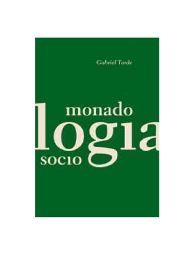MONADOLOGIA E SOCIOLOGIA