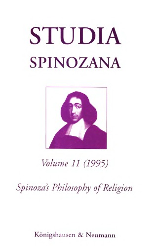 Studia Spinozana, vol. 11: Spinoza's philosophy of religion