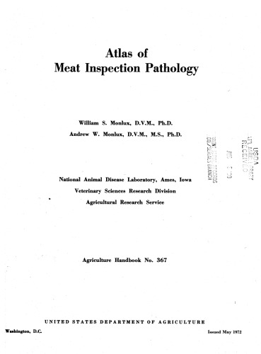 Atlas of Meat Inspection Pathology