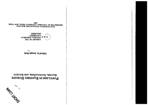 Populism, Racism and Society in Eastern Europe  