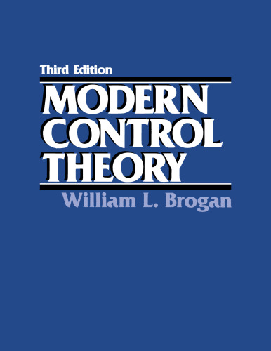 Modern Control Theory (3rd Edition)