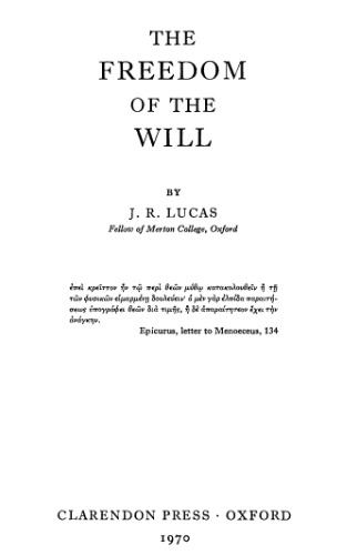 The freedom of the will