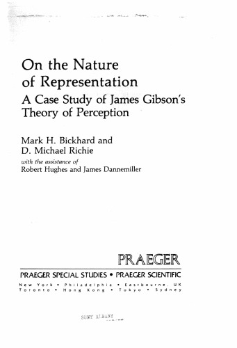 On the nature of representation: a case study of James Gibson's theory of perception