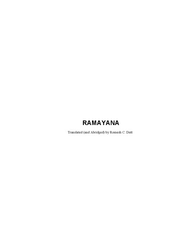 Ramayana (Abridged)