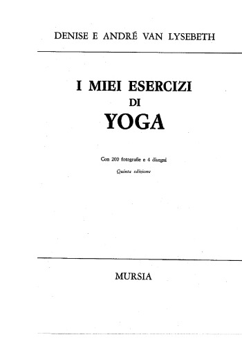 I miei esercizi yoga  