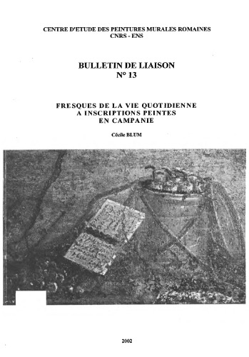 Fresques de la vie quotidienne à inscriptions peintes en Campanie
