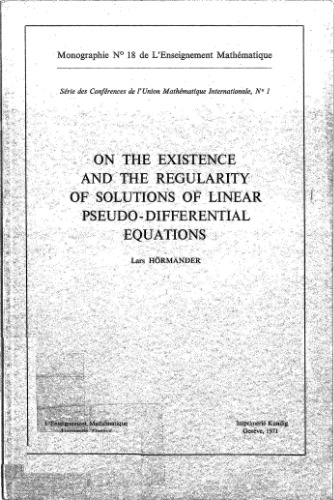 On the Existence and the Regularity of Solutions of Linear Pseudo-Differential Equations