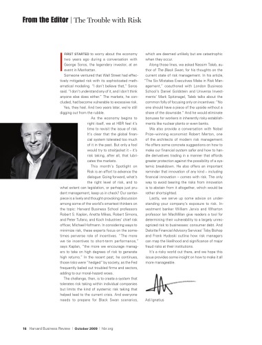 Harvard Business Review - October 2009