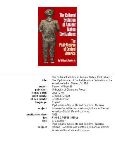 The cultural evolution of ancient Nahua civilizations: the Pipil-Nicarao of Central America  