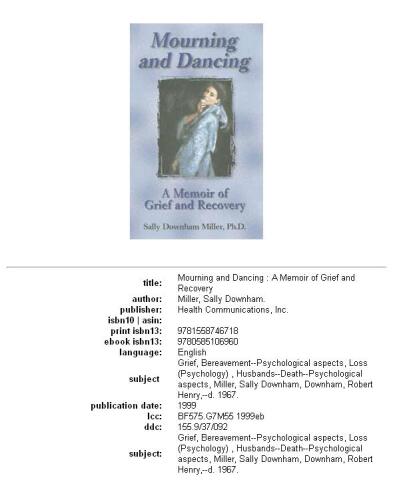 Mourning and Dancing: A Memoir of Grief and Recovery