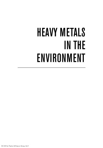 Heavy Metals in the Environment (Advances in Industrial and Hazardous Wastes Treatment)