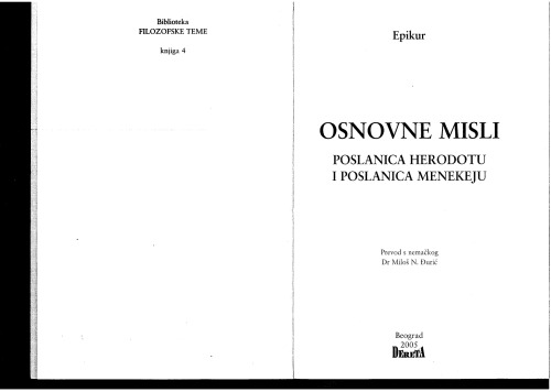 Osnovne misli