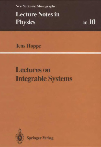 Lectures on integrable systems