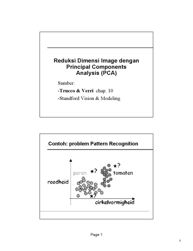 Reduksi Dimensi Image dengan Principal Components Analysis (PCA)