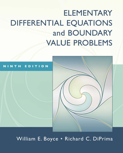 Elementary Differential Equations and Boundary Value Problems, 9th Edition