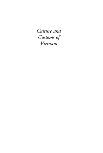Culture and Customs of Vietnam (Culture and Customs of Asia)