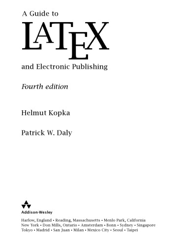 Guide to LaTeX
