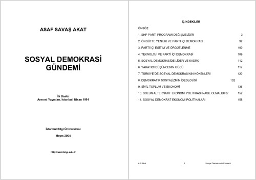 Sosyal Demokrasi Gündemi