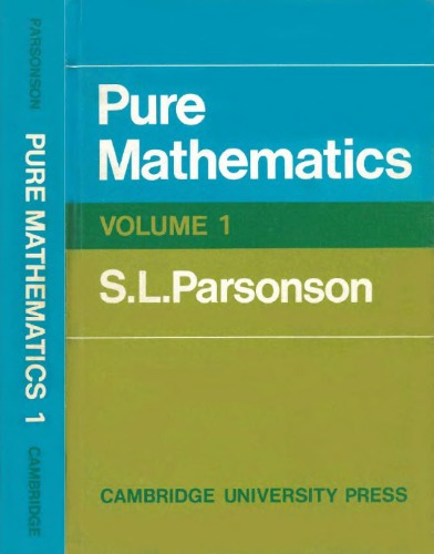 Pure Mathematics 1 (v. 1)  