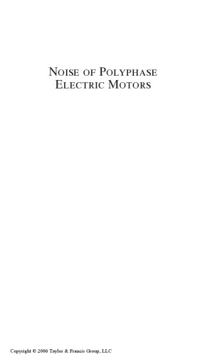Noise of Polyphase Electric Motors  