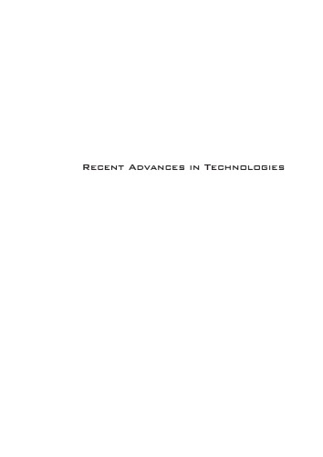 Recent Advances in Technologies  