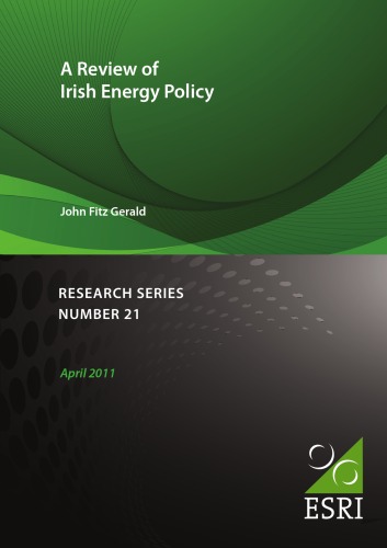 A Review of Irish Energy Policy  issue 21