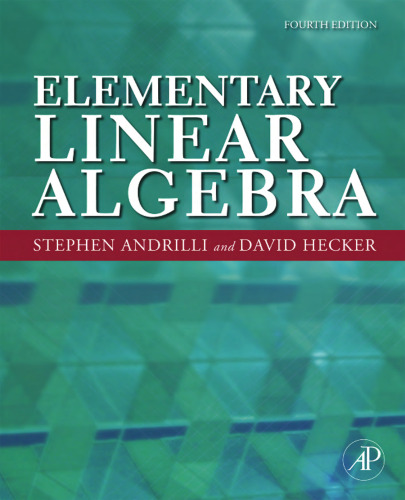 Elementary Linear Algebra, Fourth Edition