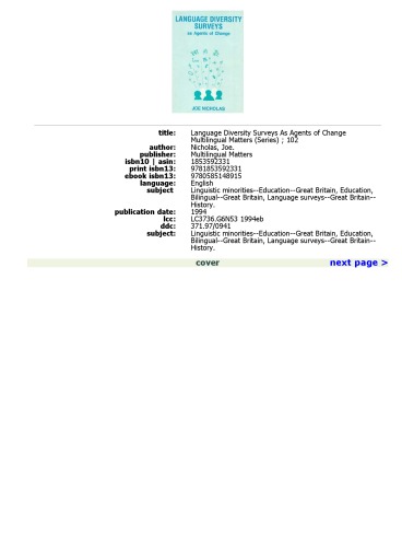 Language Diversity Surveys As Agents of Change  