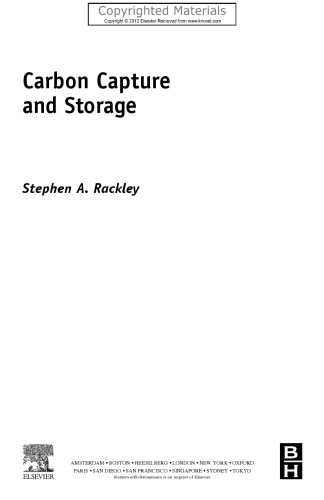 Carbon capture and storage  