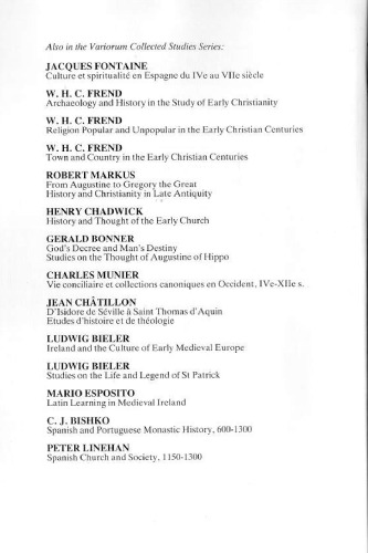 Tradition et actualité chez Isidore de Séville (Collected Studies Ser, No, Cs281)  