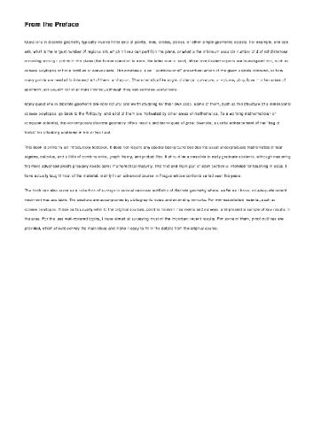 Lectures on discrete geometry (some chapters)