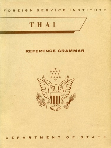 Thai: A Reference Grammar