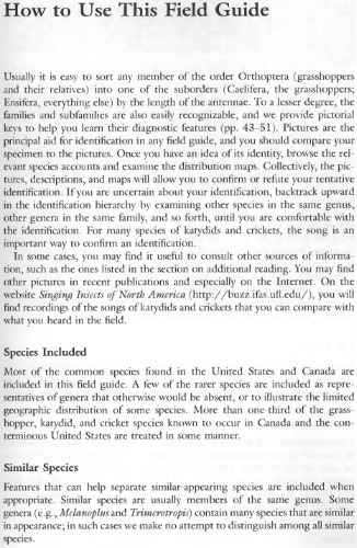 Field Guide to Grasshoppers, Katydids, and Crickets of the United States  