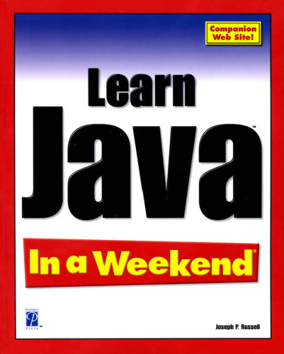 Learn Java in a Weekend