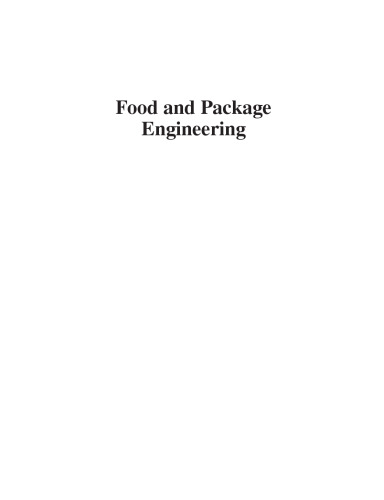 Food and Package Engineering  