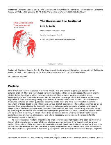 The Greeks and the Irrational