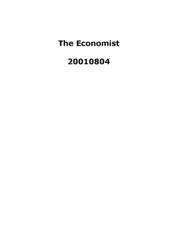 The Economist - 04 August 2001