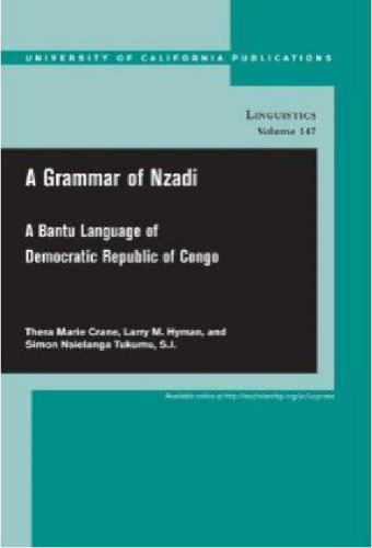 A Grammar of Nzadi B865 : A Bantu language of Democratic Republic of Congo  