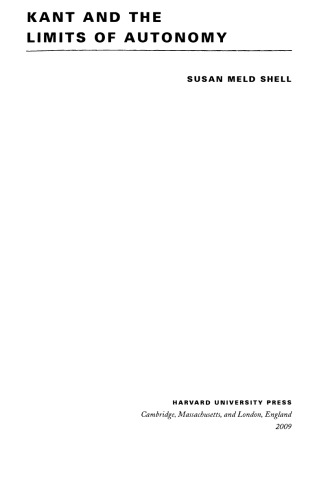 Kant and the Limits of Autonomy