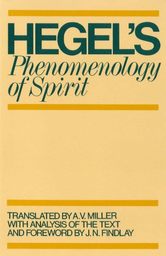 Phenomenology of spirit