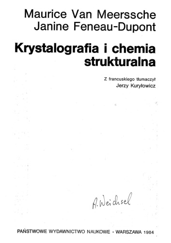 Krystalografia i chemia strukturalna